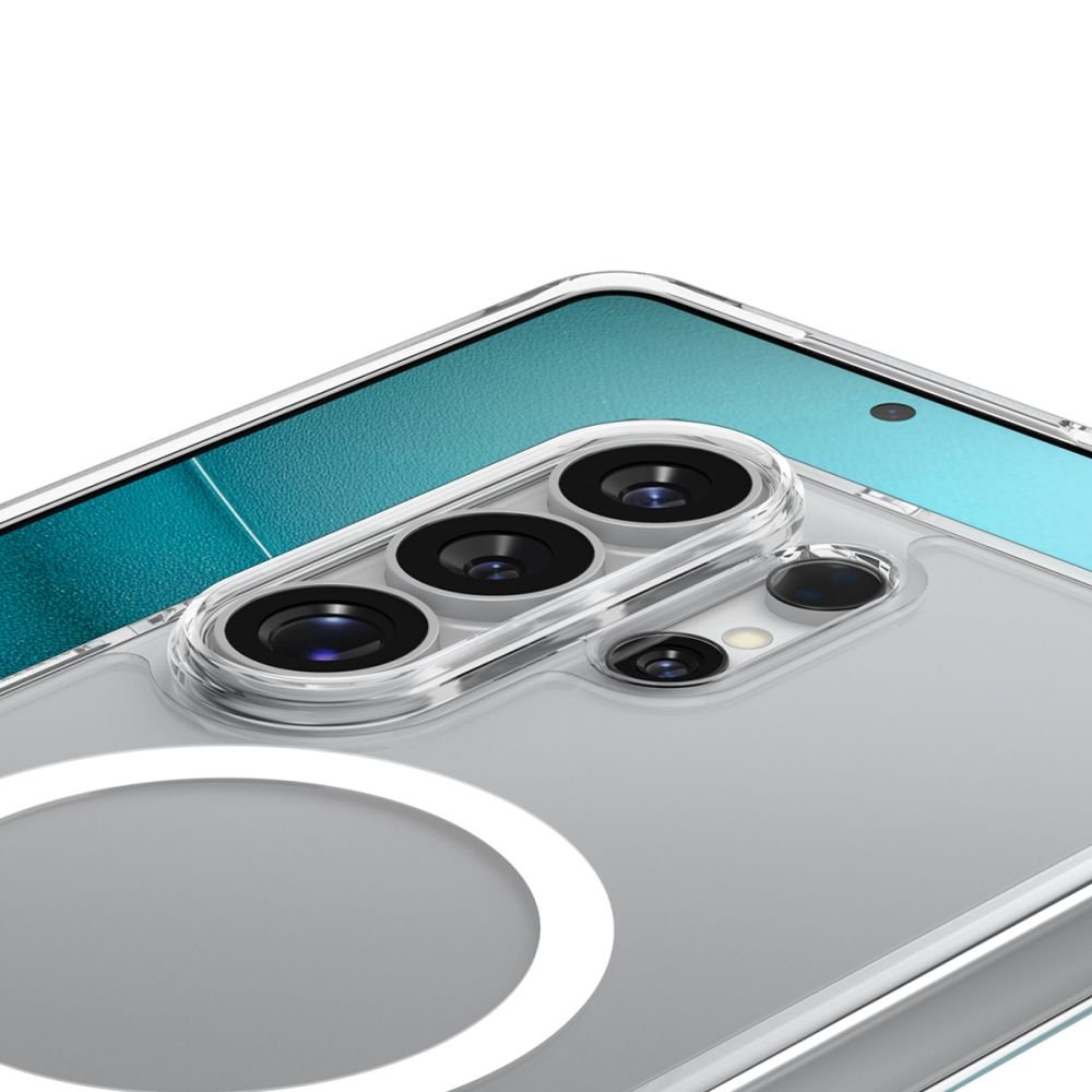 Spigen Samsung Galaxy S26 Ultra - Σκληρή Θήκη με Πλαίσιο Σιλικόνης Και MagSafe - Ultra Hybrid Mag - Clear / White