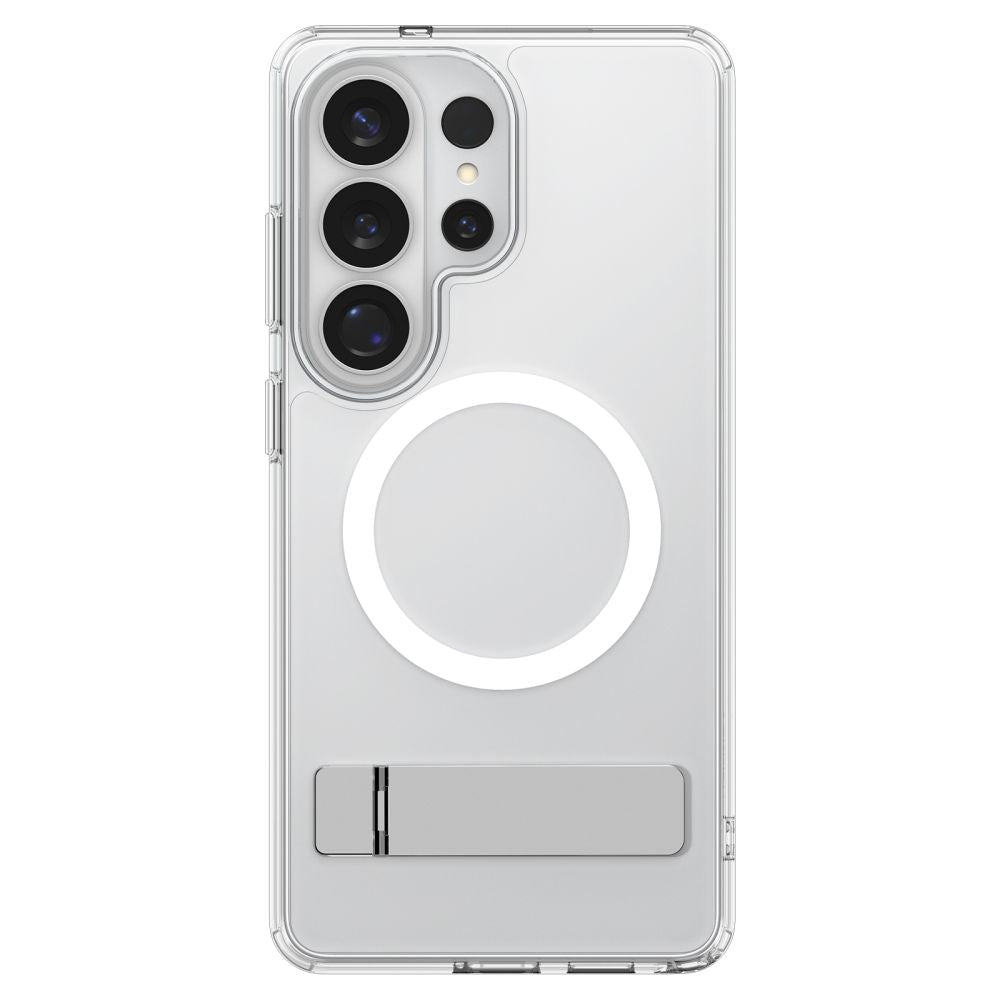 Spigen Samsung Galaxy S26 Ultra - Σκληρή Θήκη με Πλαίσιο Σιλικόνης και Stand - Ultra Hybrid S MagSafe - Clear / White