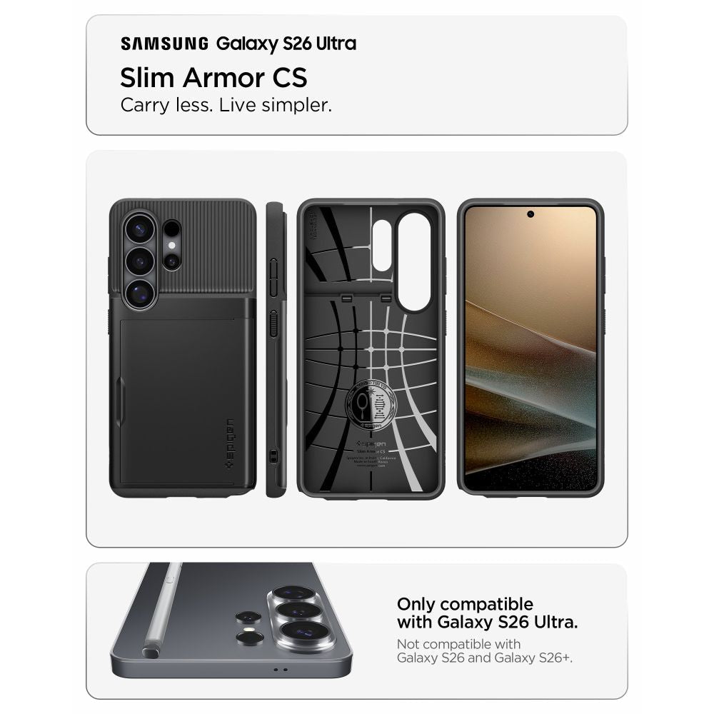 Spigen Samsung Galaxy S26 Ultra - Σκληρή Θήκη - Slim Armor CS - Black