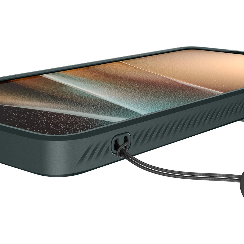 Spigen Samsung Galaxy S26 Ultra - Θήκη Σιλικόνης με Κάλυμμα για την Κάμερα - Optik Armor - Abyss Green