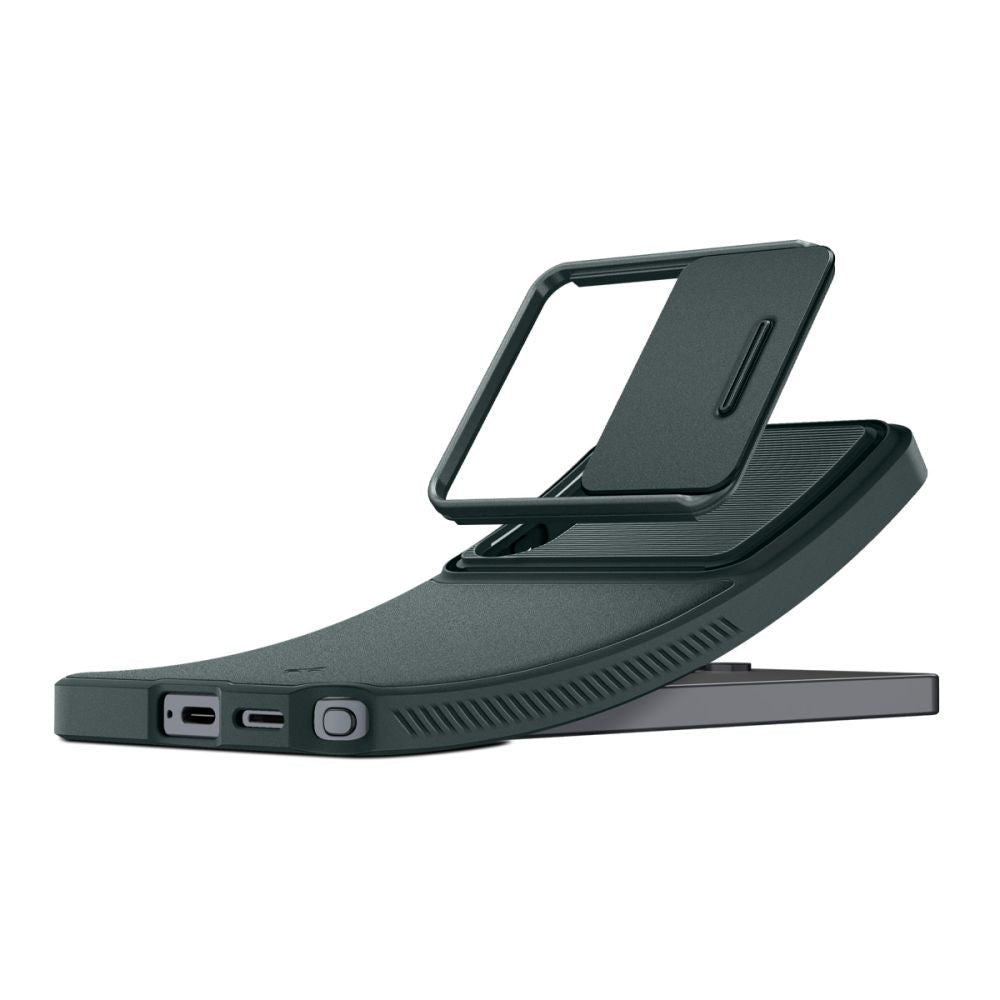 Spigen Samsung Galaxy S26 Ultra - Θήκη Σιλικόνης με Κάλυμμα για την Κάμερα - Optik Armor - Abyss Green
