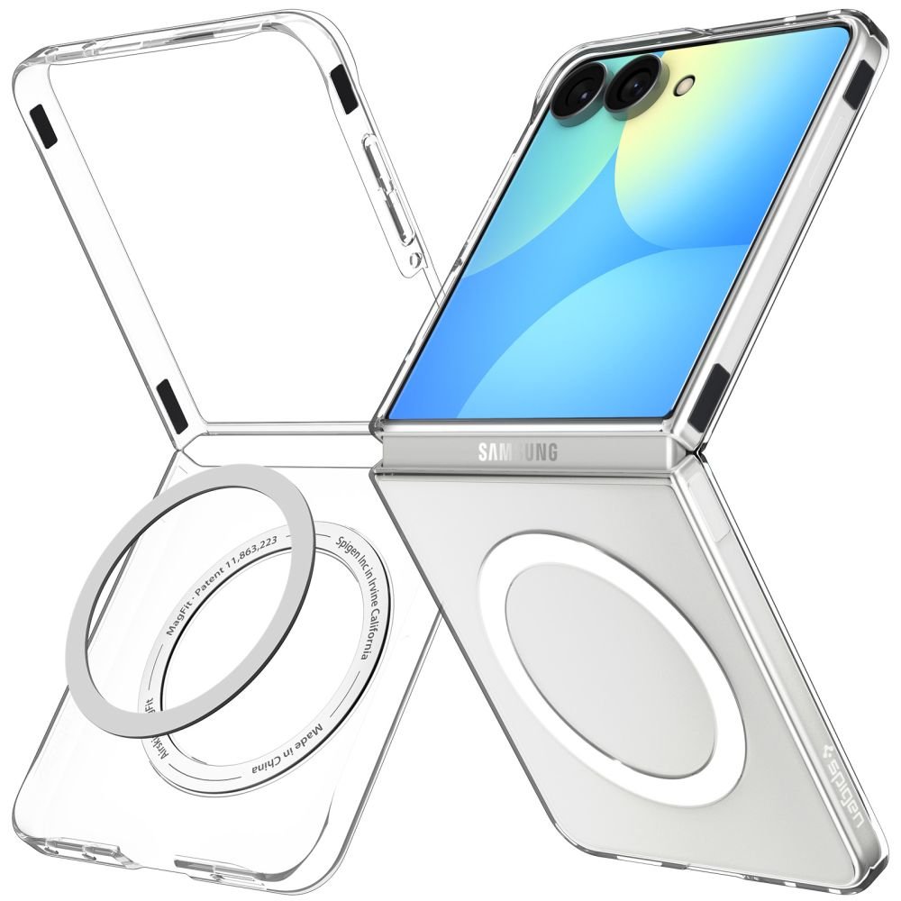 Spigen Samsung Galaxy Z Flip8 - Σκληρή Θήκη με MagSafe - AirSkin MagSafe - Clear / White