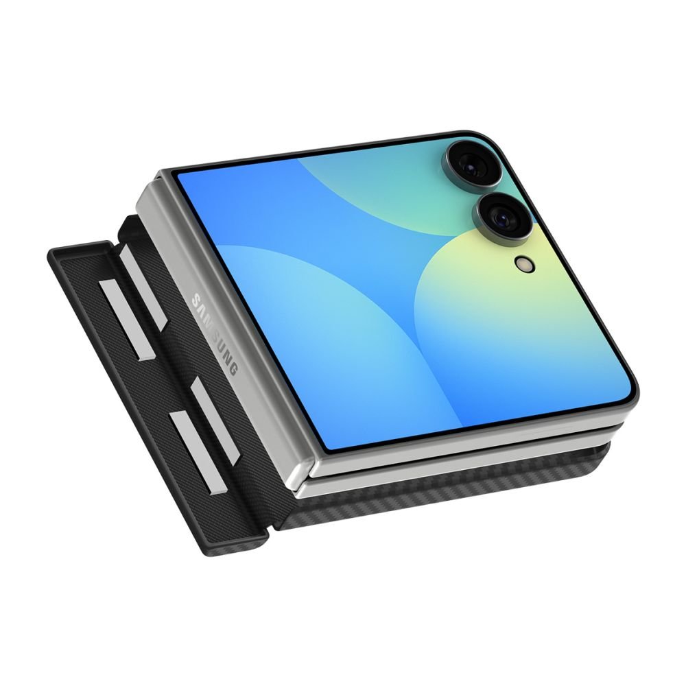 Spigen Samsung Galaxy Z Flip8 - Θήκη από Ίνες Αραμιδίου με MagSafe - AirSkin Aramid MagSafe - Black