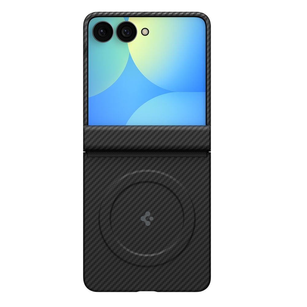 Spigen Samsung Galaxy Z Flip8 - Θήκη από Ίνες Αραμιδίου με MagSafe - AirSkin Aramid MagSafe - Black