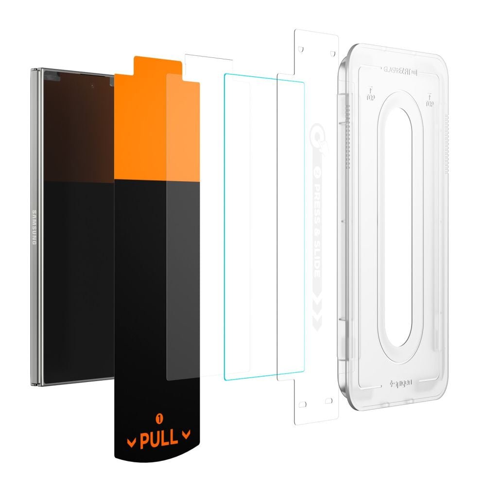 Spigen Samsung Galaxy Z Fold7 / Z Fold8 Ultra - Αντιχαρακτικό Γυαλί Οθόνης - Glas.tR EZ Fit Pro HD - 2 Τεμάχια - Clear