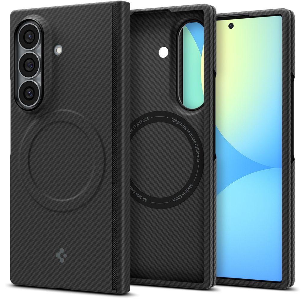 Spigen Samsung Galaxy Z Fold8 Ultra - Θήκη από Ίνες Αραμιδίου με MagSafe - AirSkin Aramid MagSafe - Black