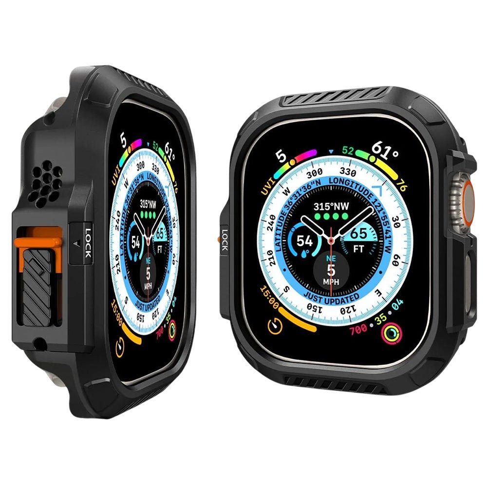 Spigen Θήκη Apple Watch Ultra (1/2/3/4) - 49mm Lock Fit - Black