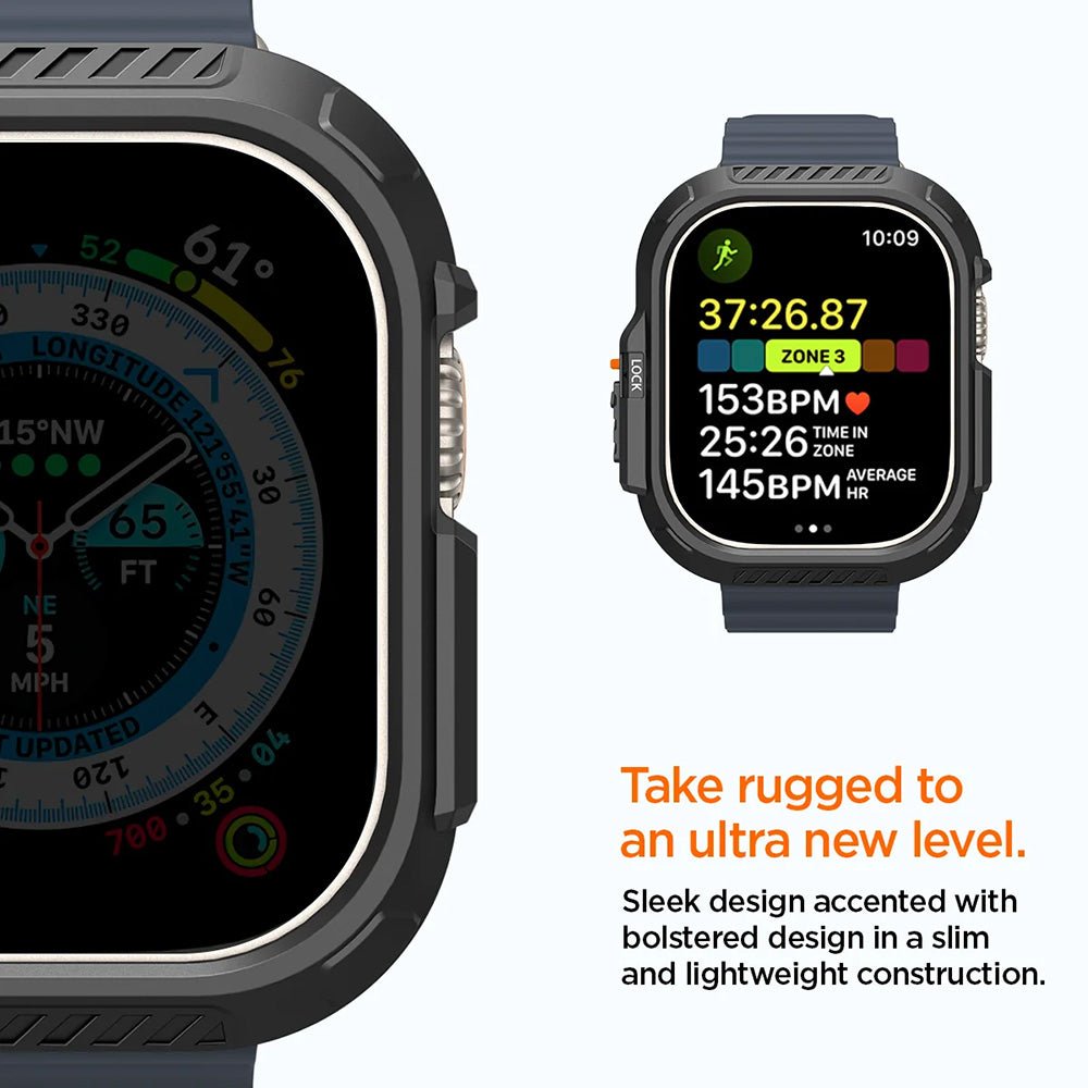 Spigen Θήκη Apple Watch Ultra (1/2/3/4) - 49mm Lock Fit - Black