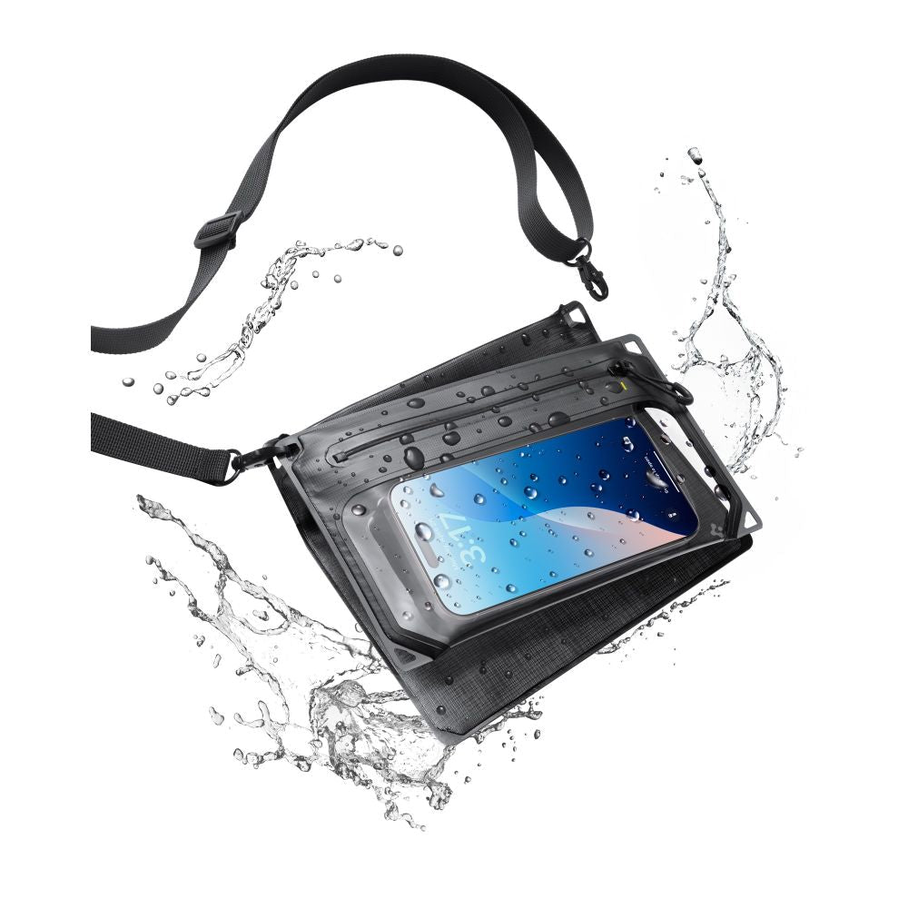 Spigen Universal Αδιάβροχη Θήκη με Χιαστί Τσαντάκι - A640 - Black