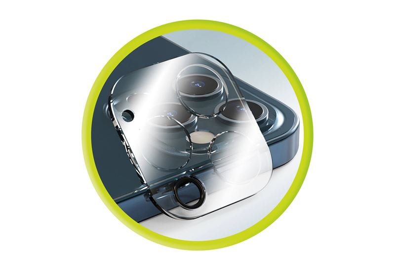 Mobile Origin iPhone 15 Pro / iPhone 15 Pro Max Easy Lens Full Cover 9H Αντιχαρακτικό Γυαλί για την Κάμερα - Διάφανο
