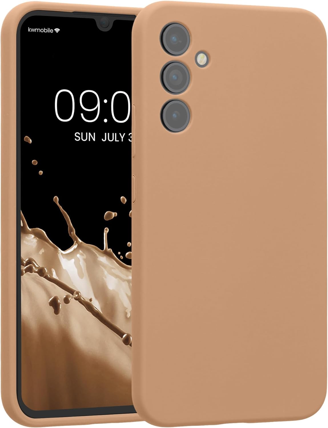 KW Samsung Galaxy A34 5G Θήκη Σιλικόνης Rubber TPU - Macchiato - 60807.245