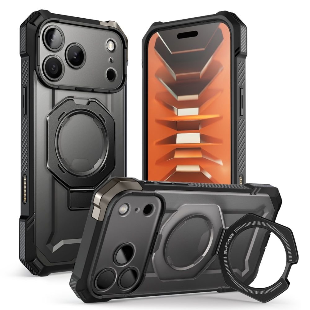 Supcase iPhone 18 Pro / iPhone 17 Pro - Σκληρή Θήκη με MagSafe και Stand - UB Grip Mag - Black
