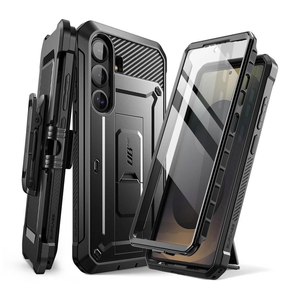 Supcase Samsung Galaxy S25 FE - Unicorn Beetle Pro - Σκληρή Θήκη με Προστασία Οθόνης και Stand - Black