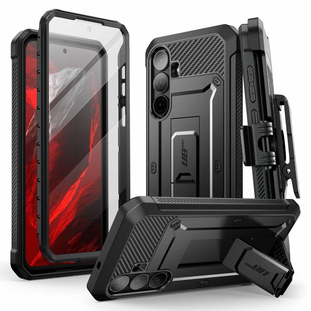 Supcase Samsung Galaxy S26 FE - Σκληρή Θήκη με Προστασία Οθόνης και Stand - Unicorn Beetle Pro - Black