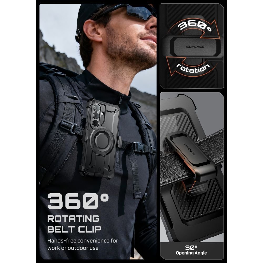 Supcase Samsung Galaxy S26 - Σκληρή Θήκη MagSafe με Προστασία Οθόνης και Stand - Unicorn Beetle Pro Mag 2 Set - Black