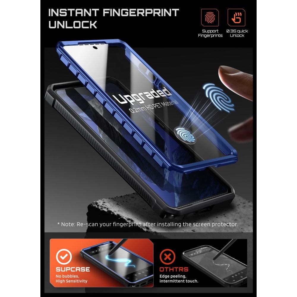 Supcase Samsung Galaxy S26 Ultra - Σκληρή Θήκη MagSafe με Προστασία Οθόνης και Stand - Unicorn Beetle Pro Mag 2 Set - Cobalt Blue