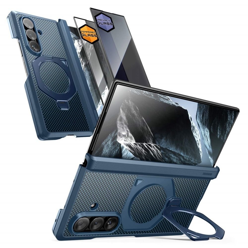 Supcase Samsung Galaxy Z Fold8 Ultra - Σκληρή Θήκη με Προστασία Οθόνης και MagSafe / Stand - UB Aero Mag Set - Aramid Blue