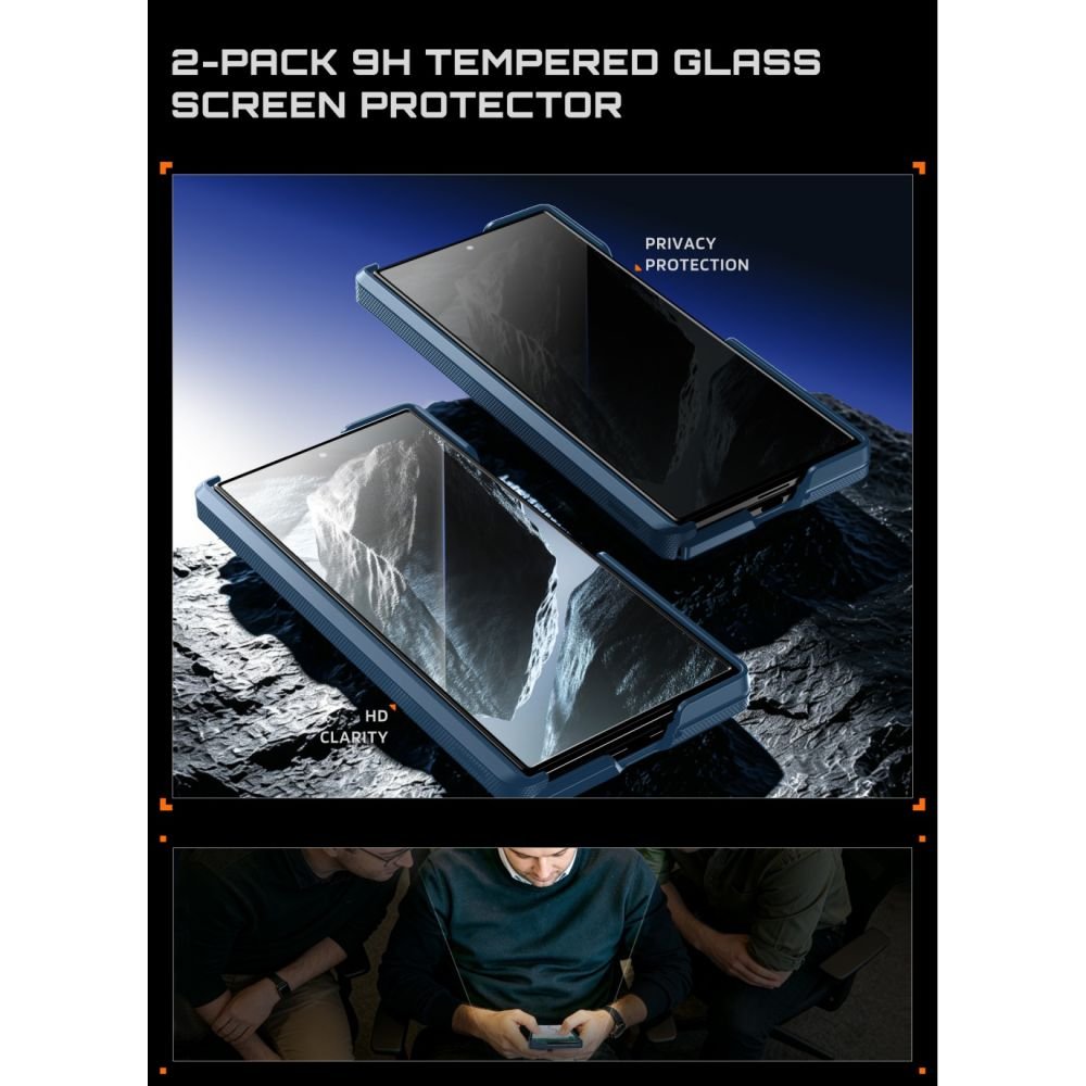 Supcase Samsung Galaxy Z Fold8 Ultra - Σκληρή Θήκη με Προστασία Οθόνης και MagSafe / Stand - UB Aero Mag Set - Aramid Blue