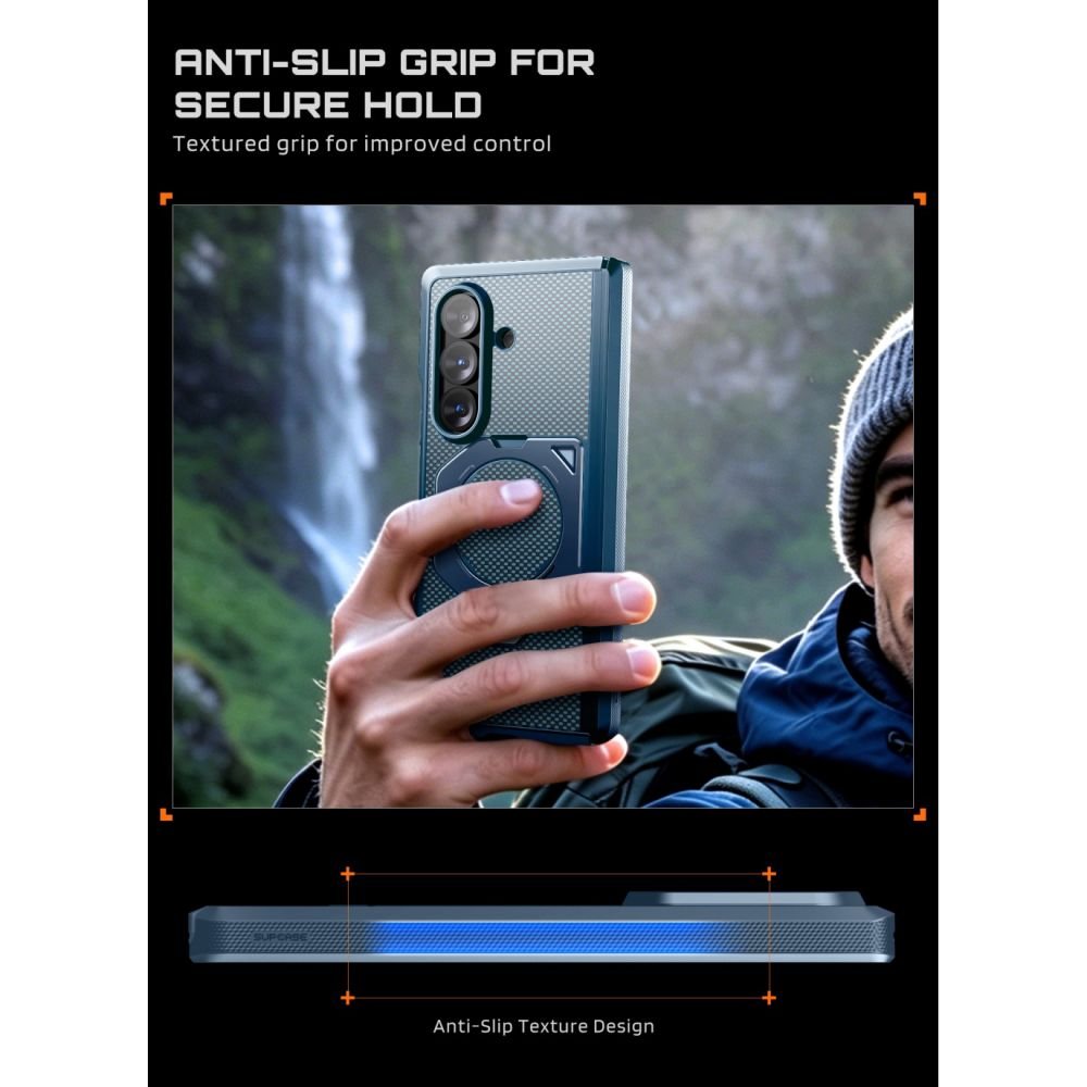 Supcase Samsung Galaxy Z Fold8 Ultra - Σκληρή Θήκη με Προστασία Οθόνης και MagSafe / Stand - UB Aero Mag Set - Aramid Blue