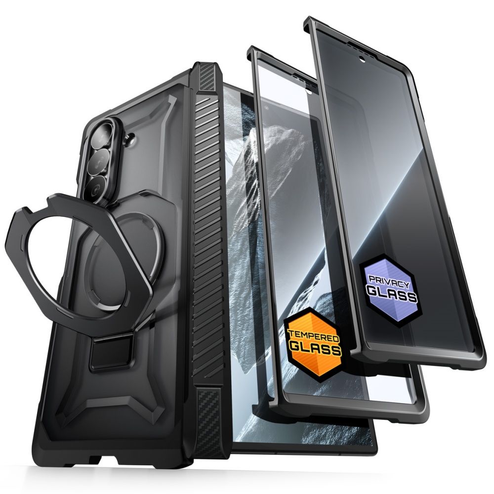 Supcase Samsung Galaxy Z Fold8 Ultra - Σκληρή Θήκη με Προστασία Οθόνης και MagSafe / Stand - UB Grip Mag Set - Black