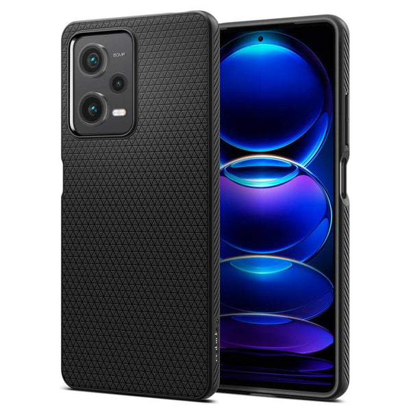 Spigen Xiaomi Redmi Note 12 Pro / Xiaomi Poco X5 Pro 5G Liquid Air Θήκη Σιλικόνης - Matte Black