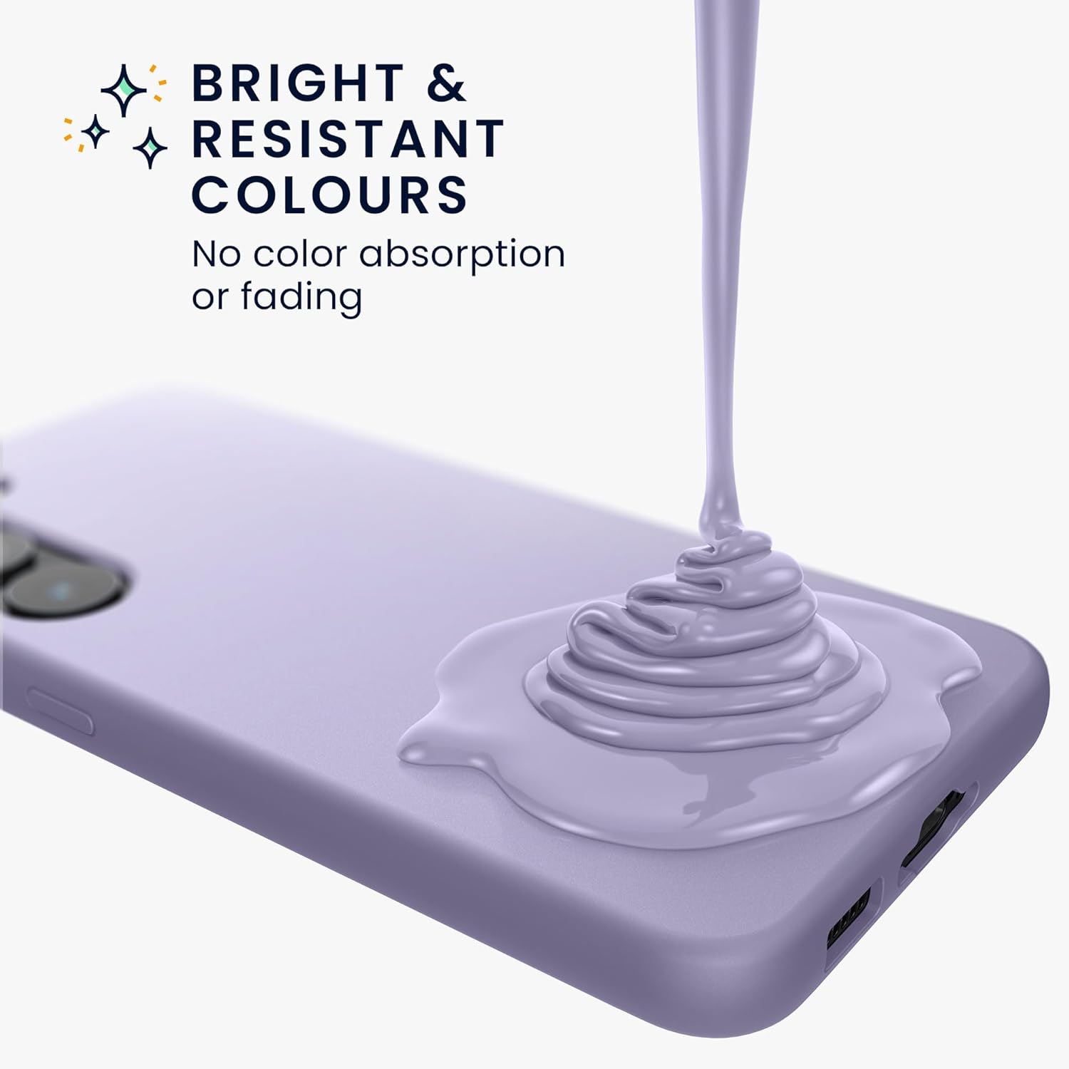 KW Samsung Galaxy S24+ Θήκη Σιλικόνης Rubberized TPU - Lavender