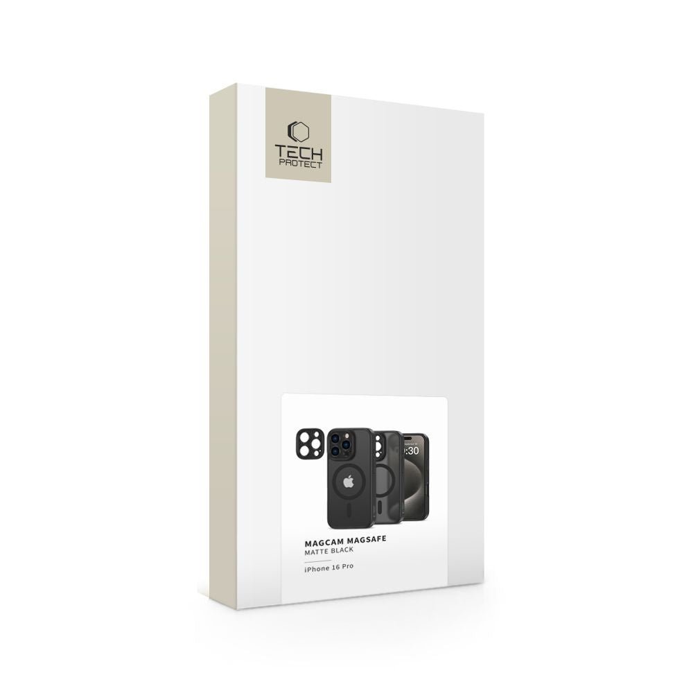 Tech - Protect iPhone 16 Pro MagCam - MagSafe Σκληρή Θήκη με Πλαίσιο Σιλικόνης και Προστασία Κάμερας - Matte Black