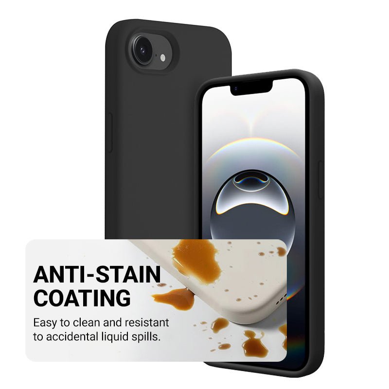 Crong iPhone 16e Color Cover Magnetic - Θήκη Σιλικόνης με MagSafe - Black