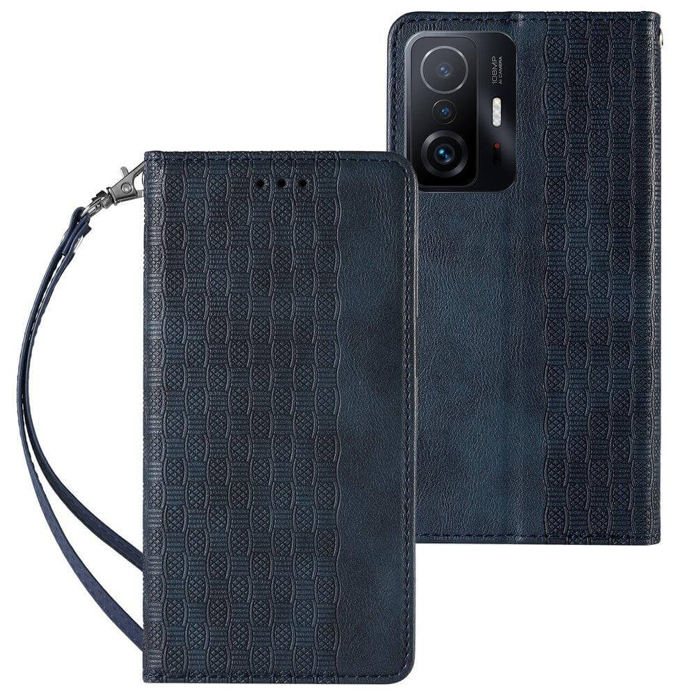 OEM Xiaomi Redmi Note 11 Pro / Note 11 Pro 5G Magnet Strap Θήκη Βιβλίο Stand - Blue