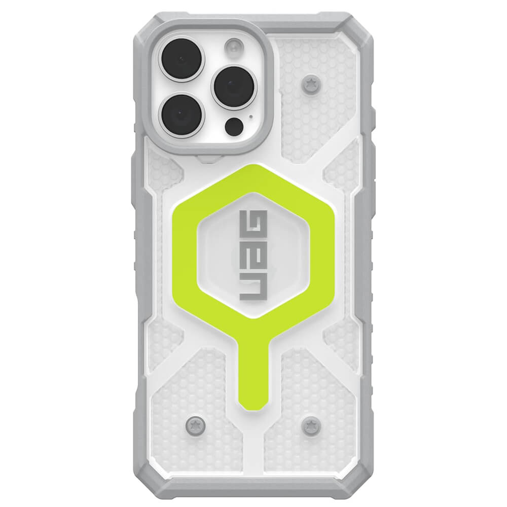 UAG iPhone 16 Pro Pathfinder Clear MagSafe Σκληρή Θήκη με Λουράκι και MagSafe - Active Neon Lanyard