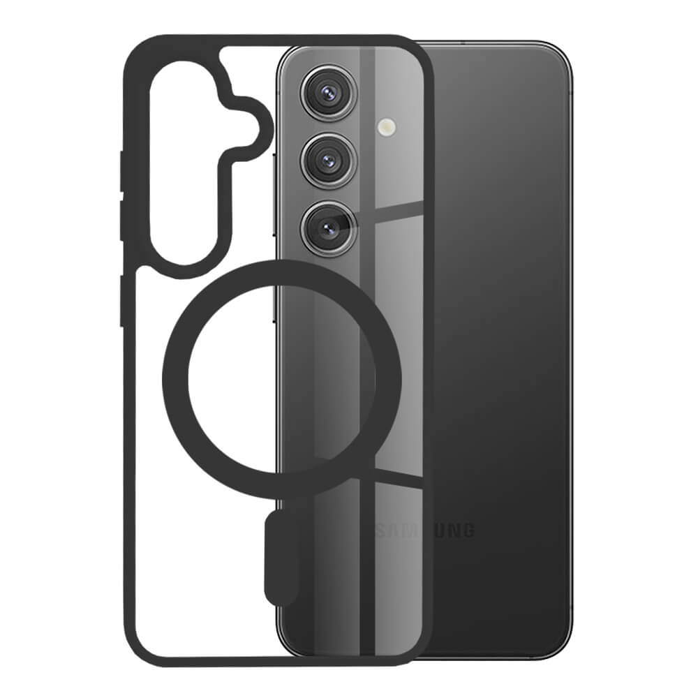Techsuit Samsung Galaxy S24 - MagSafe Pro - Σκληρή Θήκη με Πλαίσιο Σιλικόνης - Black