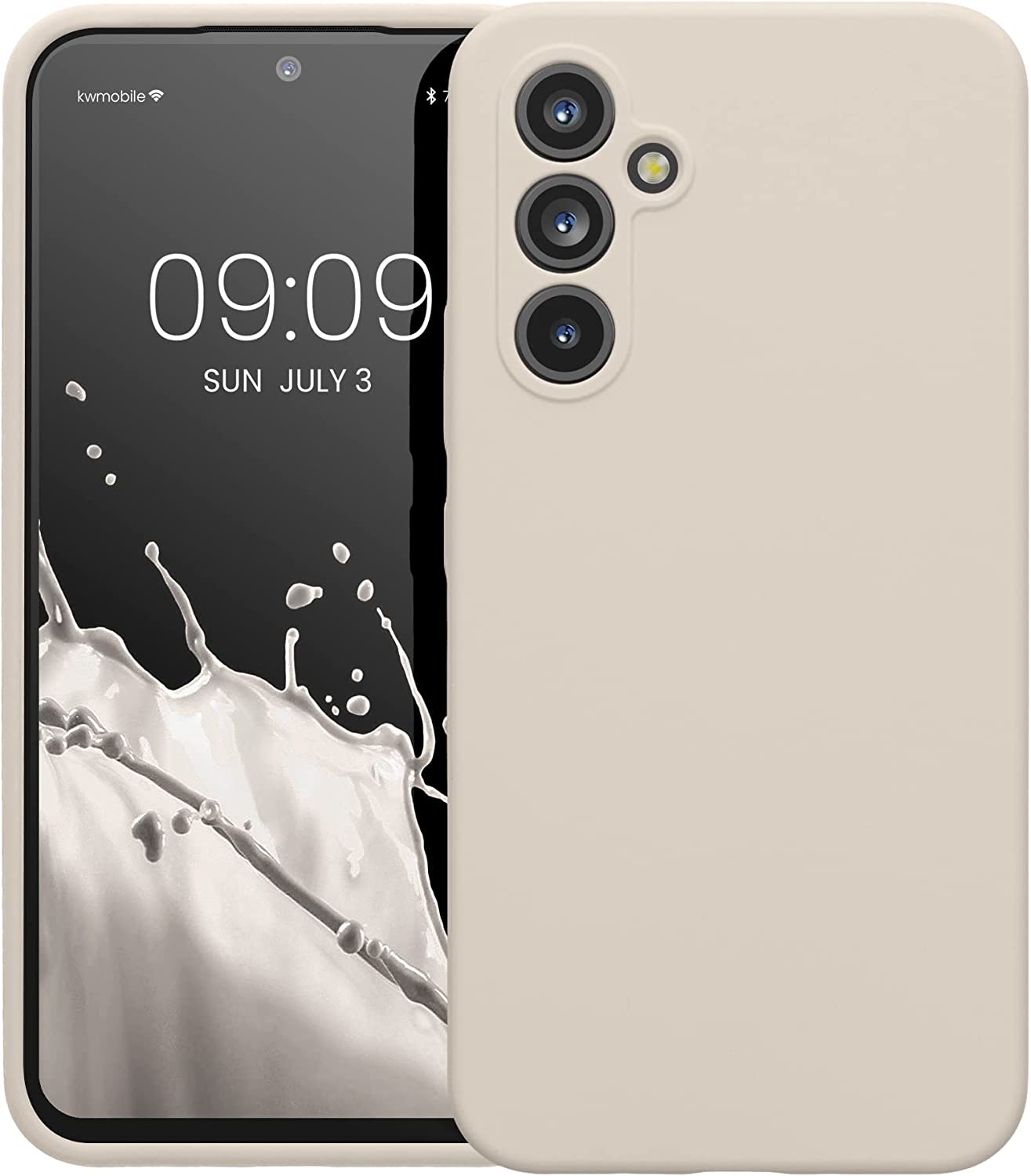 KW Samsung Galaxy A54 5G Θήκη Σιλικόνης Rubberized TPU - Cream Matte - 60795.125