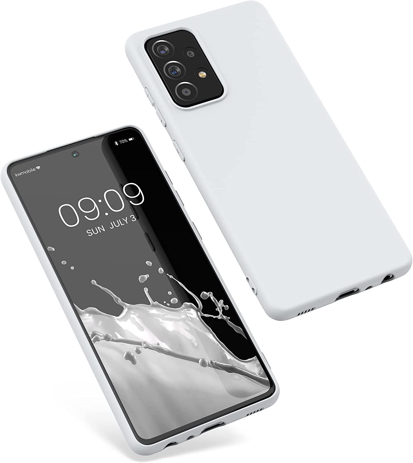 KW Samsung Galaxy A52 / A52 5G / A52s 5G Θήκη Σιλικόνης TPU - Matte White - 54346.48
