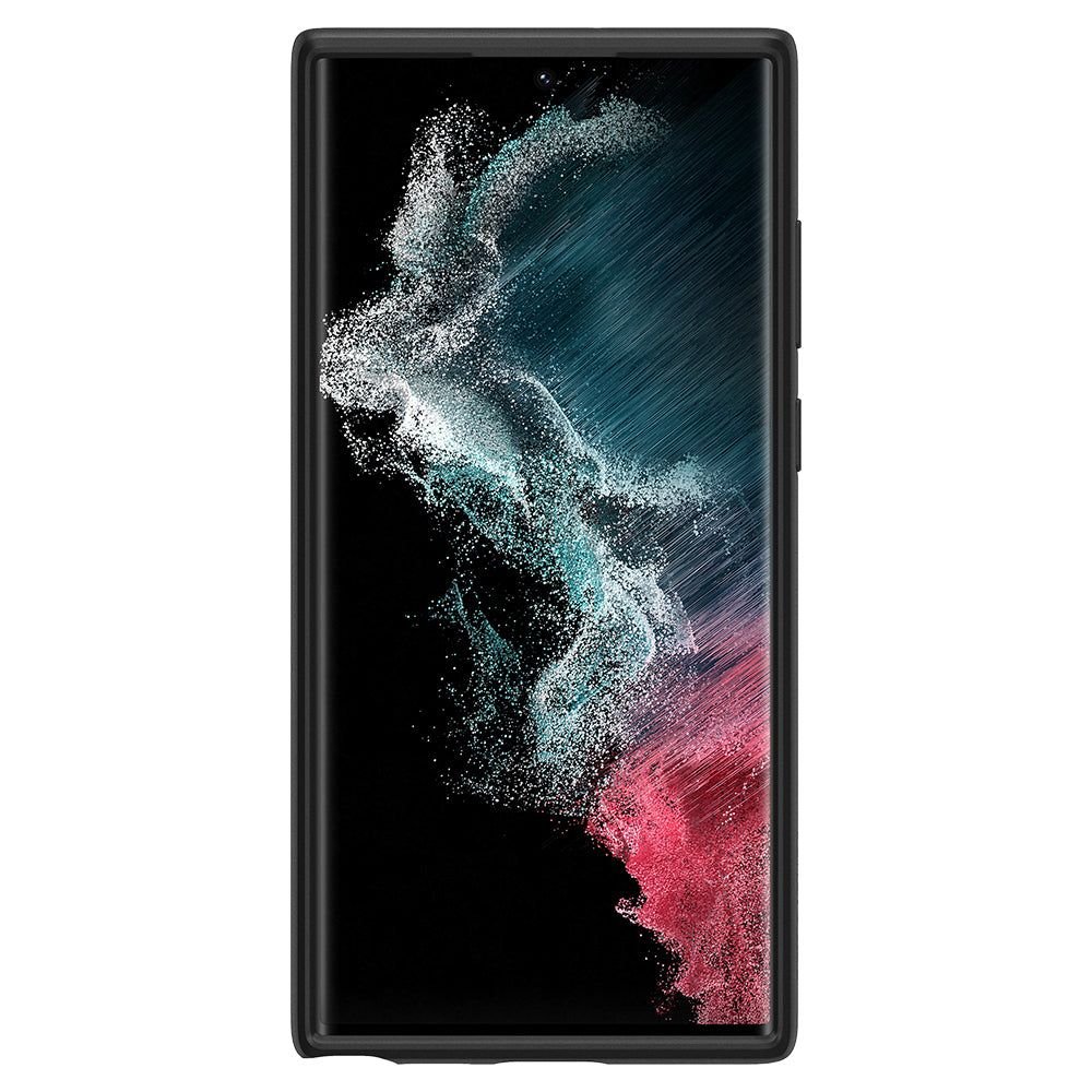 Spigen Samsung Galaxy S22 Ultra Optik Armor Θήκη Σιλικόνης με Κάλυμμα για την Κάμερα - Black