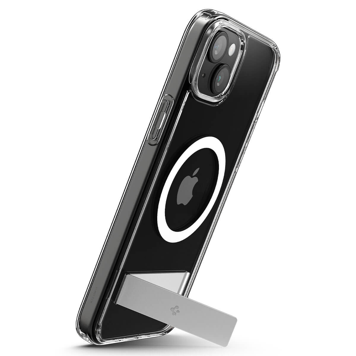 Spigen iPhone 15 Ultra Hybrid S MagSafe Σκληρή Θήκη με Πλαίσιο Σιλικόνης και Stand - Crystal Clear