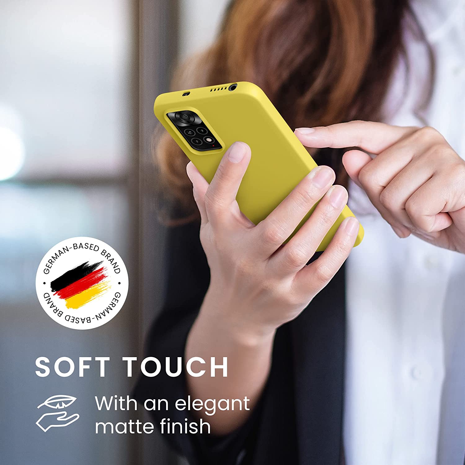 KW Xiaomi Redmi Note 11 / Redmi Note 11S Θήκη Σιλικόνης TPU - Vibrant Yellow - 57368.165