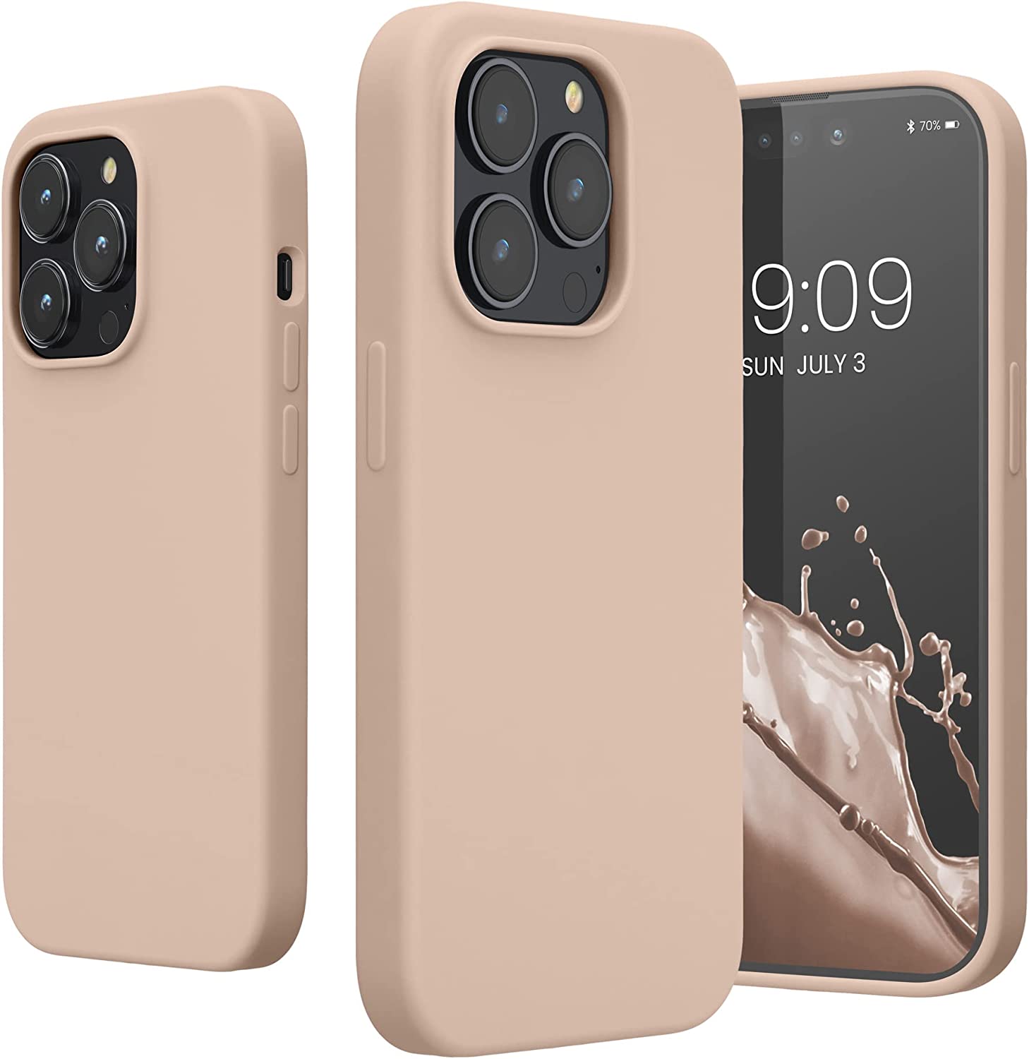 KW iPhone 14 Pro Θήκη Σιλικόνης TPU - Coconut Swirl - 59073.225