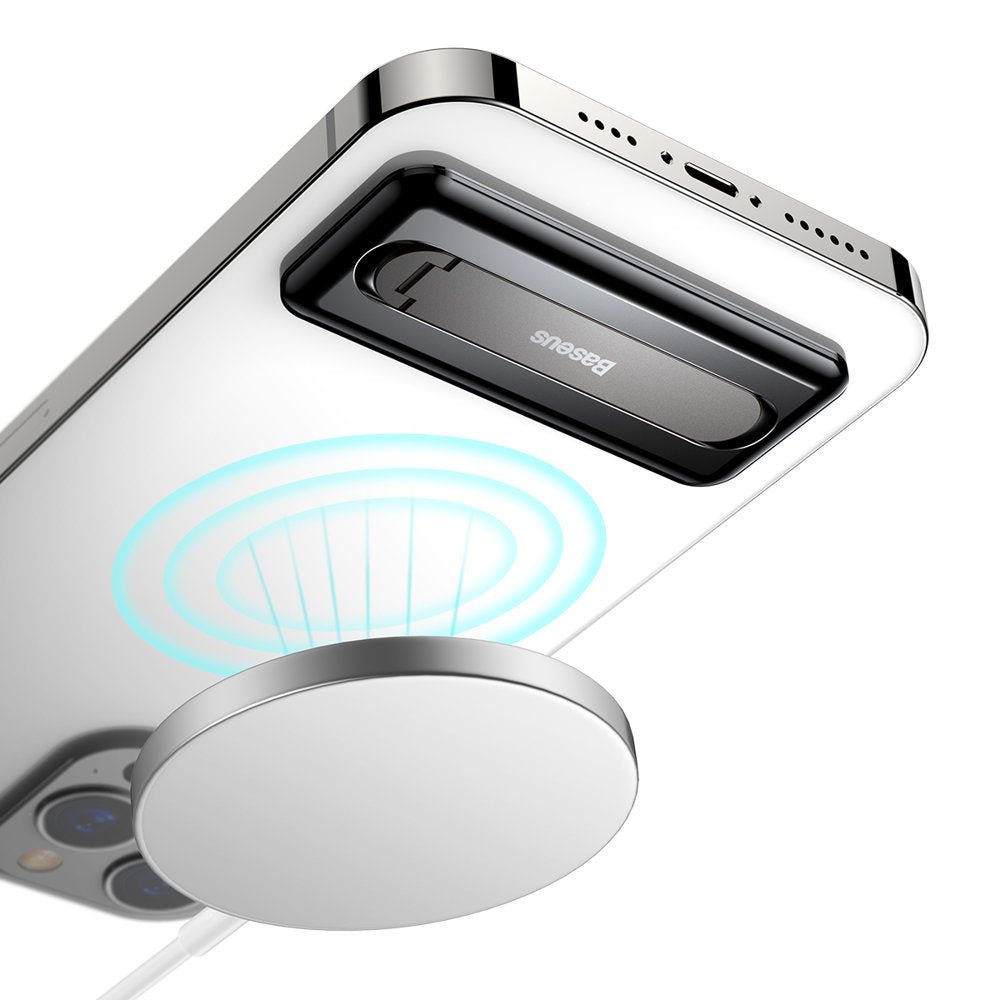 Baseus Self - Adhesive Foldable Phone Holder - Αυτοκόλλητο Stand Κινητού - Black - LUXZ000001