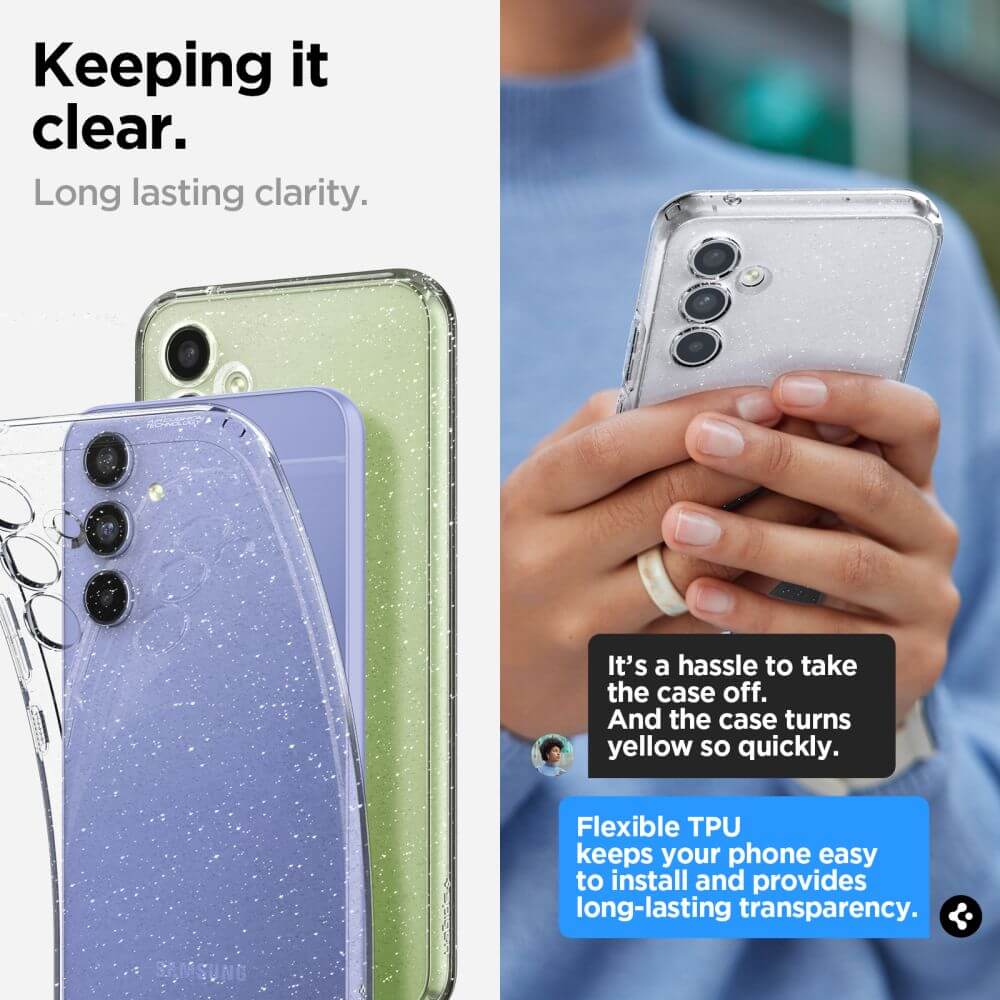 Spigen Samsung Galaxy A54 5G Liquid Crystal Θήκη Σιλικόνης - Glitter Crystal