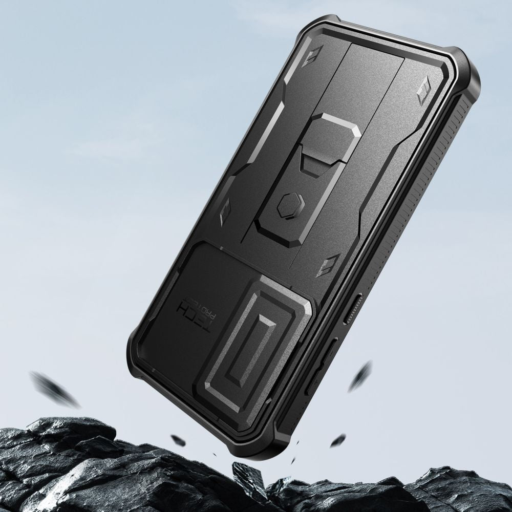 Tech - Protect Samsung Galaxy A35 5G Kevlar Cam+ Θήκη 360 Full Body με Προστασία για την Οθόνη και την Κάμερα και Stand - Black