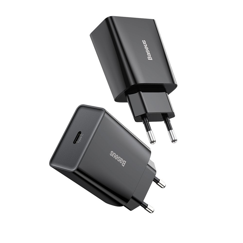 Baseus Speed Mini Οικιακός Φορτιστής Γρήγορης Φόρτισης με Θύρα Type - C PD 20W - Black - CCFS - SN01