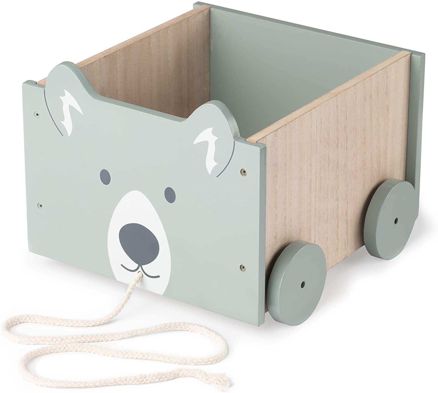 Navaris Toy Box Storage for Toys with Wheels - Παιδικό Κουτί Αποθήκευσης Παιχνιδιών με Ρόδες - Blue - 51163.07
