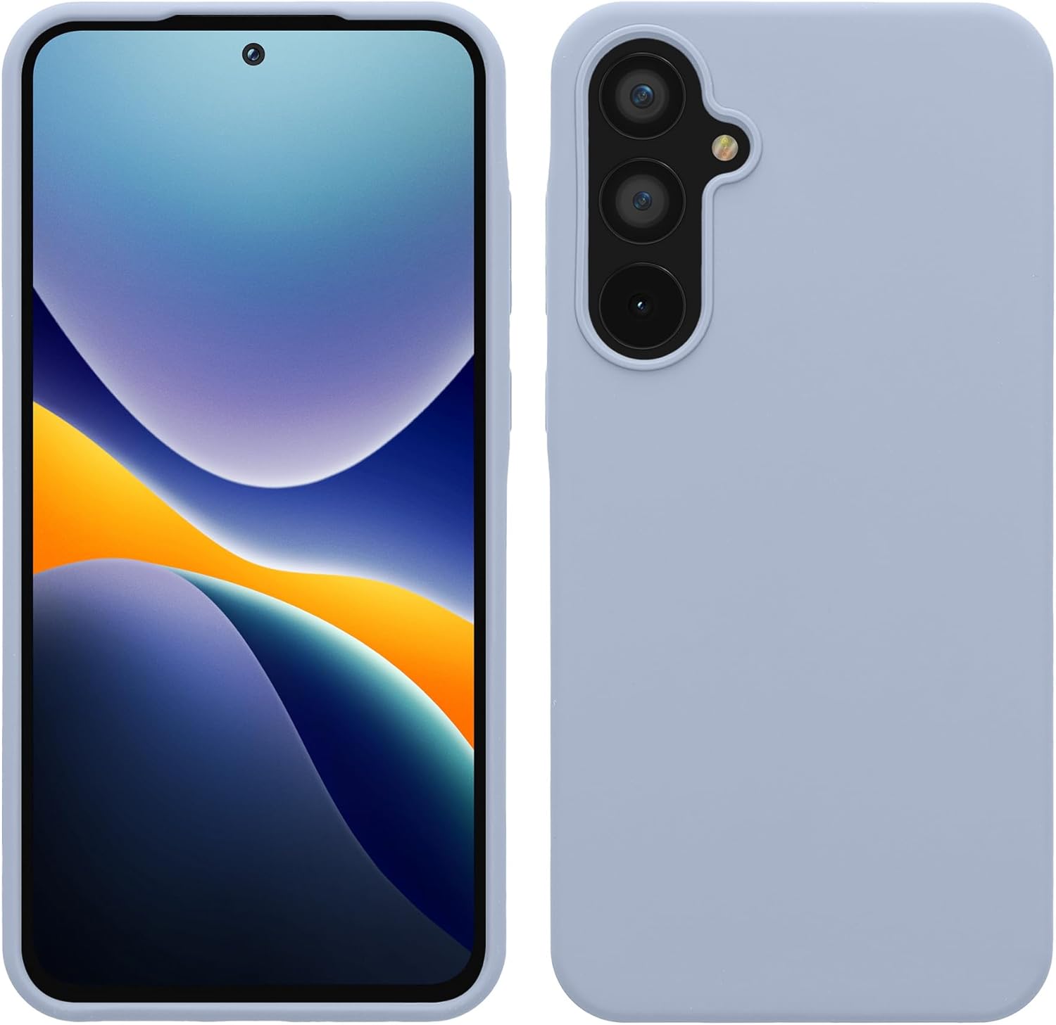 KW Samsung Galaxy A55 5G Θήκη Σιλικόνης Rubberized TPU - Light Blue Matte