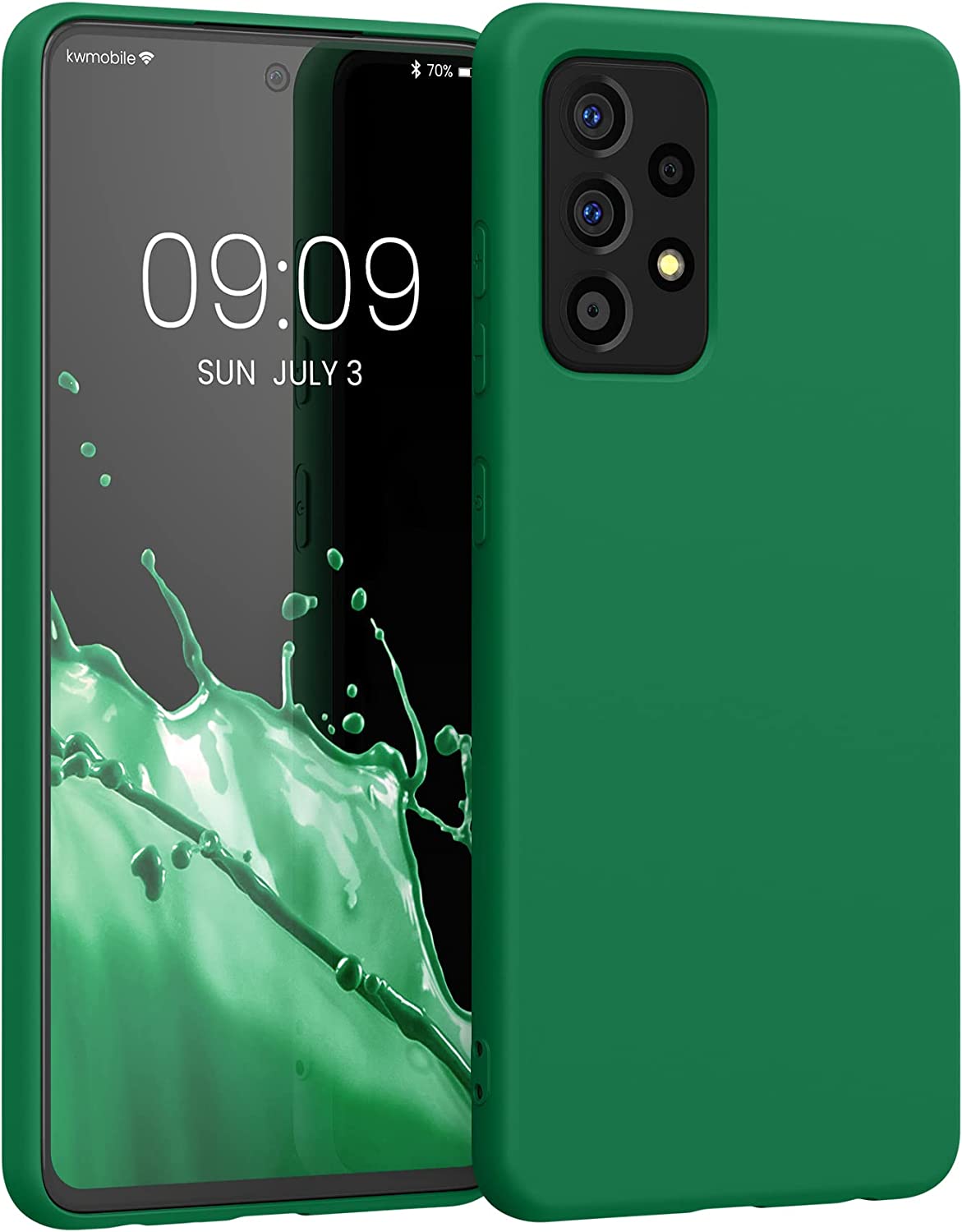 KW Samsung Galaxy A52 / A52 5G / A52s 5G Θήκη Σιλικόνης Rubberized TPU - Pixie Green - 56680.227
