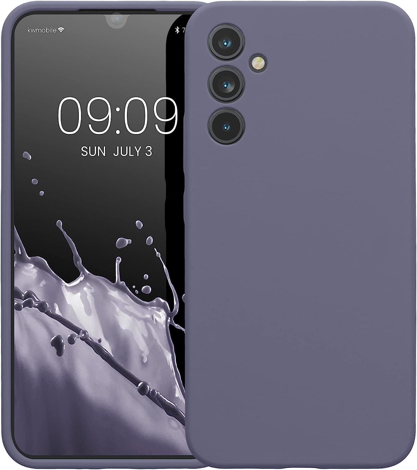 KW Samsung Galaxy A34 5G Θήκη Σιλικόνης Rubber TPU - Matte Lavender Grey - 60807.136