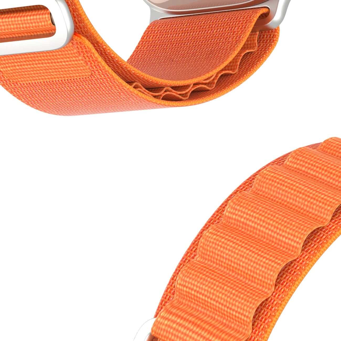Dux Ducis Λουράκι Apple Watch 2 / 3 / 4 / 5 / 6 / 7 / 8 / 9 / SE - 38 / 40 / 41 mm GS Version Steel Buckle Sport Λουράκι από Νάυλον - Orange