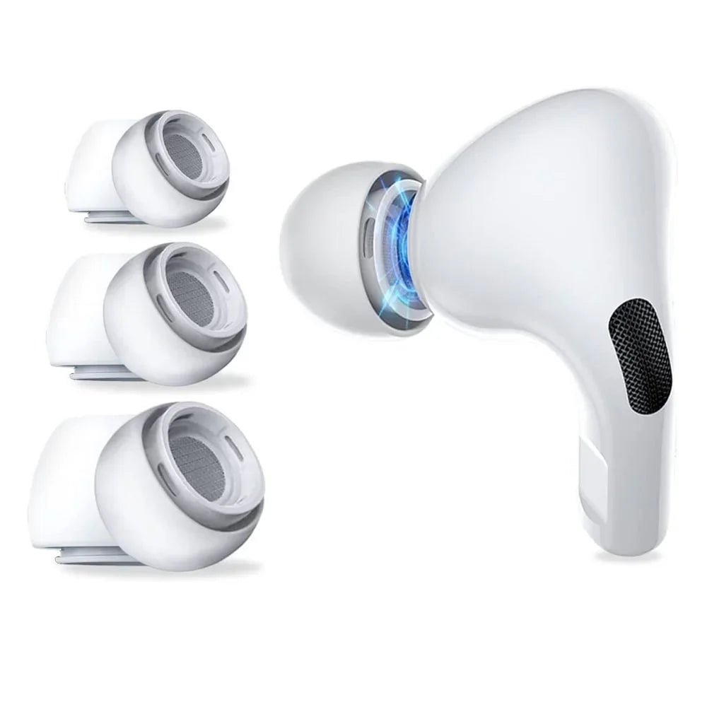 Tech - Protect AirPods Pro 1 / 2 - Ανταλλακτικά Ear Tips Σιλικόνης - 3 Σετ (S / M / L) - White
