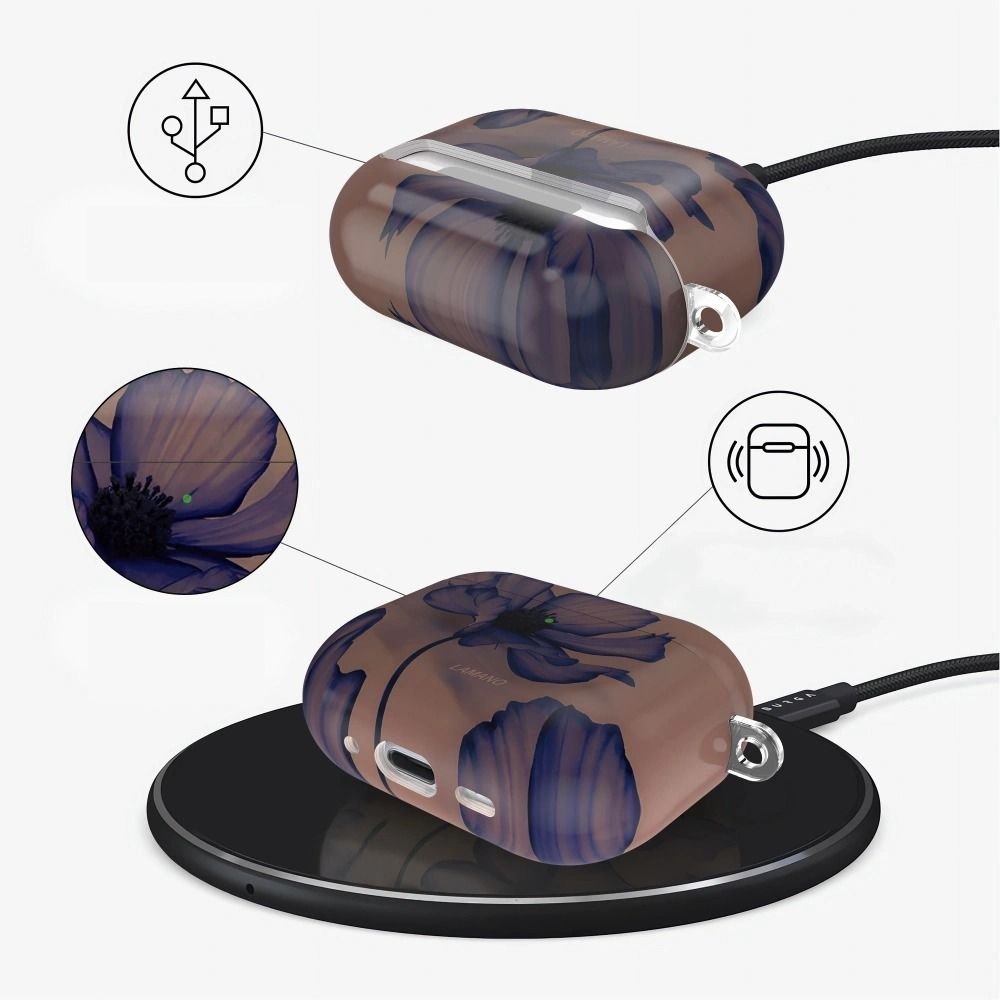 Tech - Protect AirPods Pro 1 / 2 - Θήκη από Σκληρό Πλαστικό - Lamano - Velvet Night