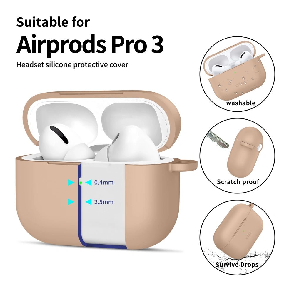 Tech - Protect AirPods Pro 3 - Θήκη Σιλικόνης - Silicone Hook - Caffe Latte
