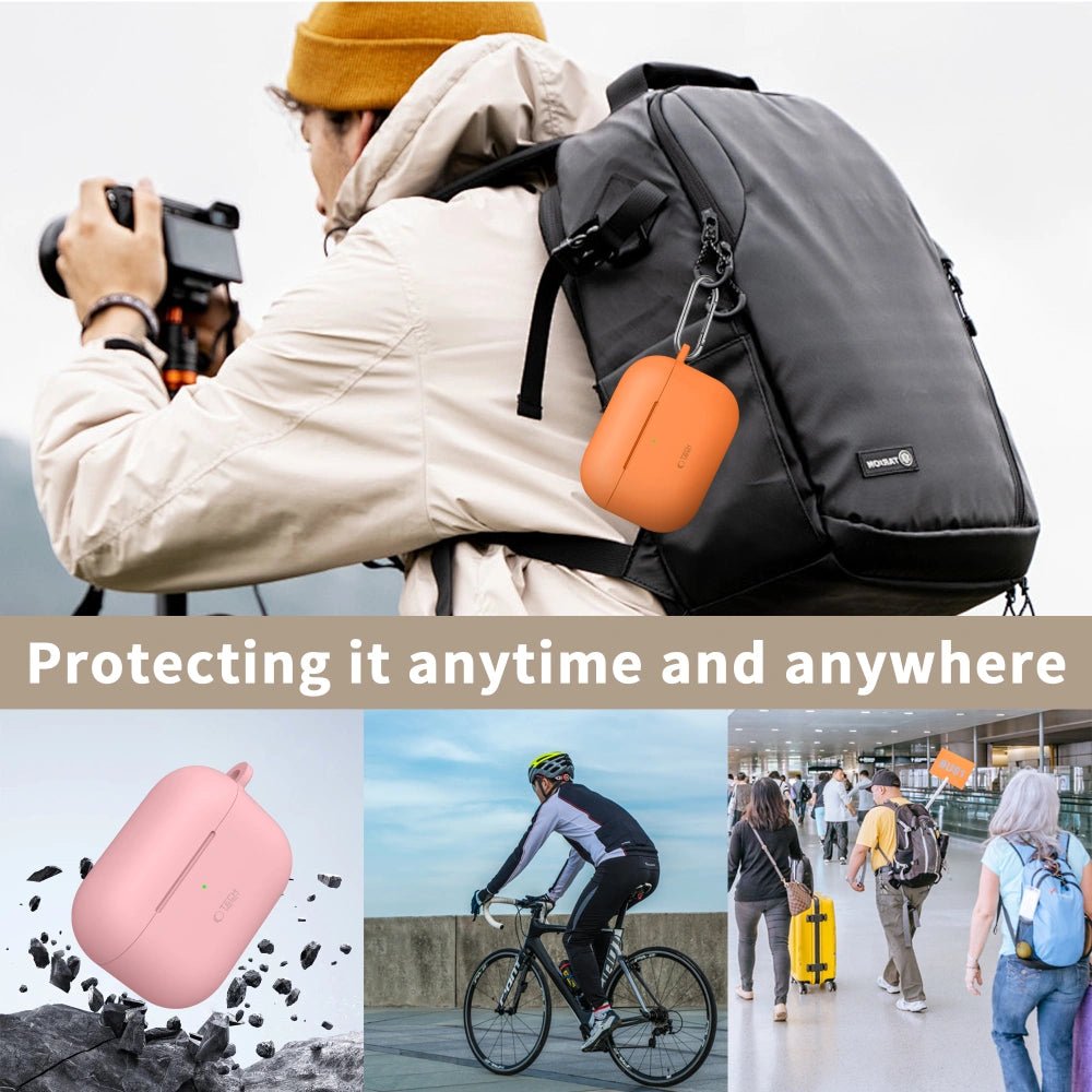 Tech - Protect AirPods Pro 3 - Θήκη Σιλικόνης - Silicone Hook - Cosmic Orange